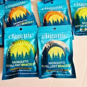 Cliganic 16 Pack Mosquito Repellent Bracelets Camping Essential Oils Kids Adults